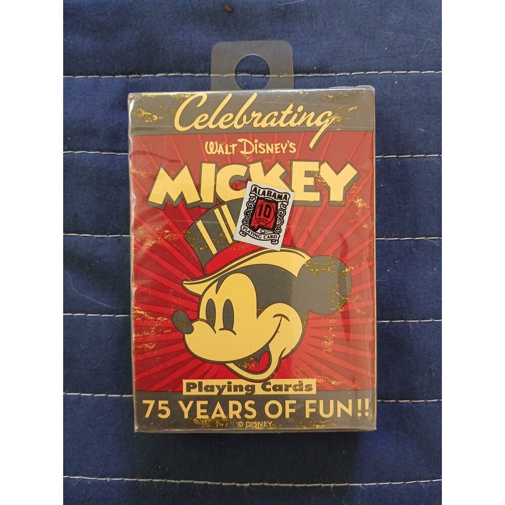 Celebrating Walt Disney Mickey Playing Cards 75 Years of Fun Factory Sealed Box